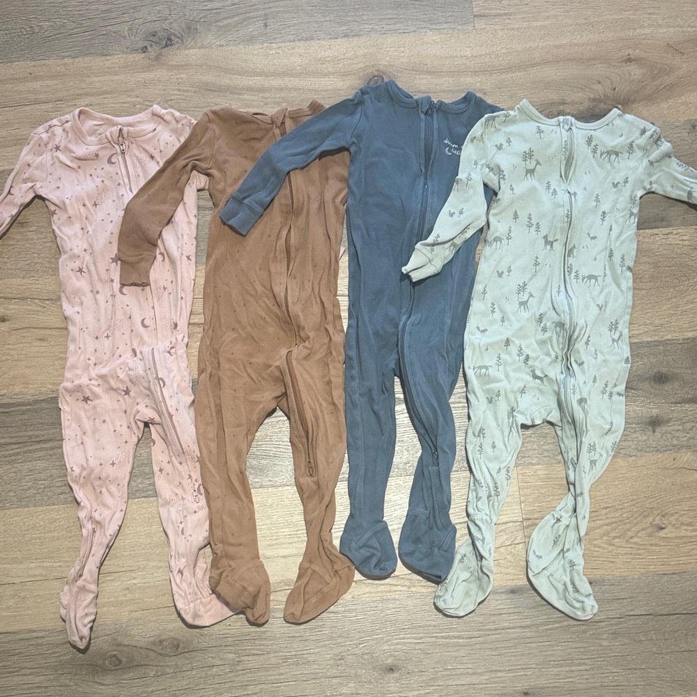 Little Co Set of 4 Footie Sleepers
